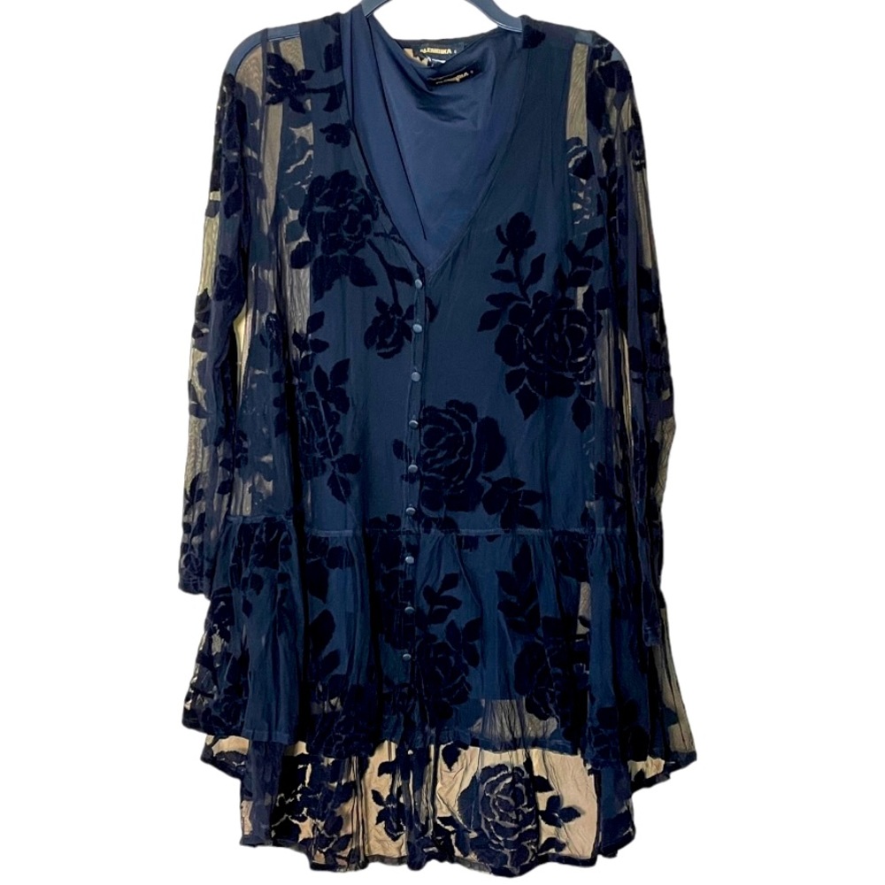 ALEMBIKA Sheer Overlay Shirt